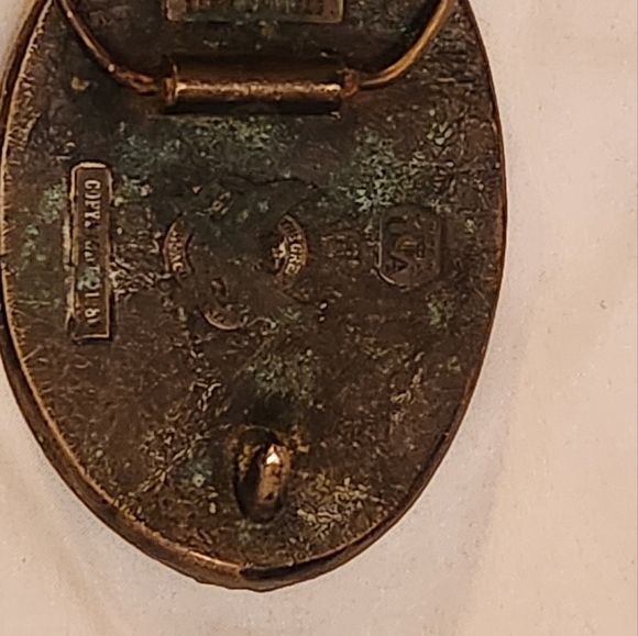 Vintage, 1981, Deer Buck Brass Belt Buckle the Great American Buckle, Chicago - Picture 5 of 7